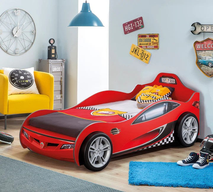 Dětská autopostel RACECUP 90x190 cm (červená)