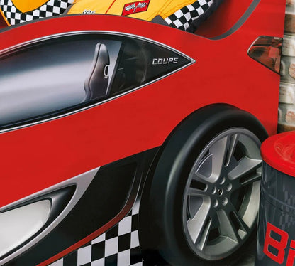 Dětská autopostel RACECUP 90x190 cm (červená)